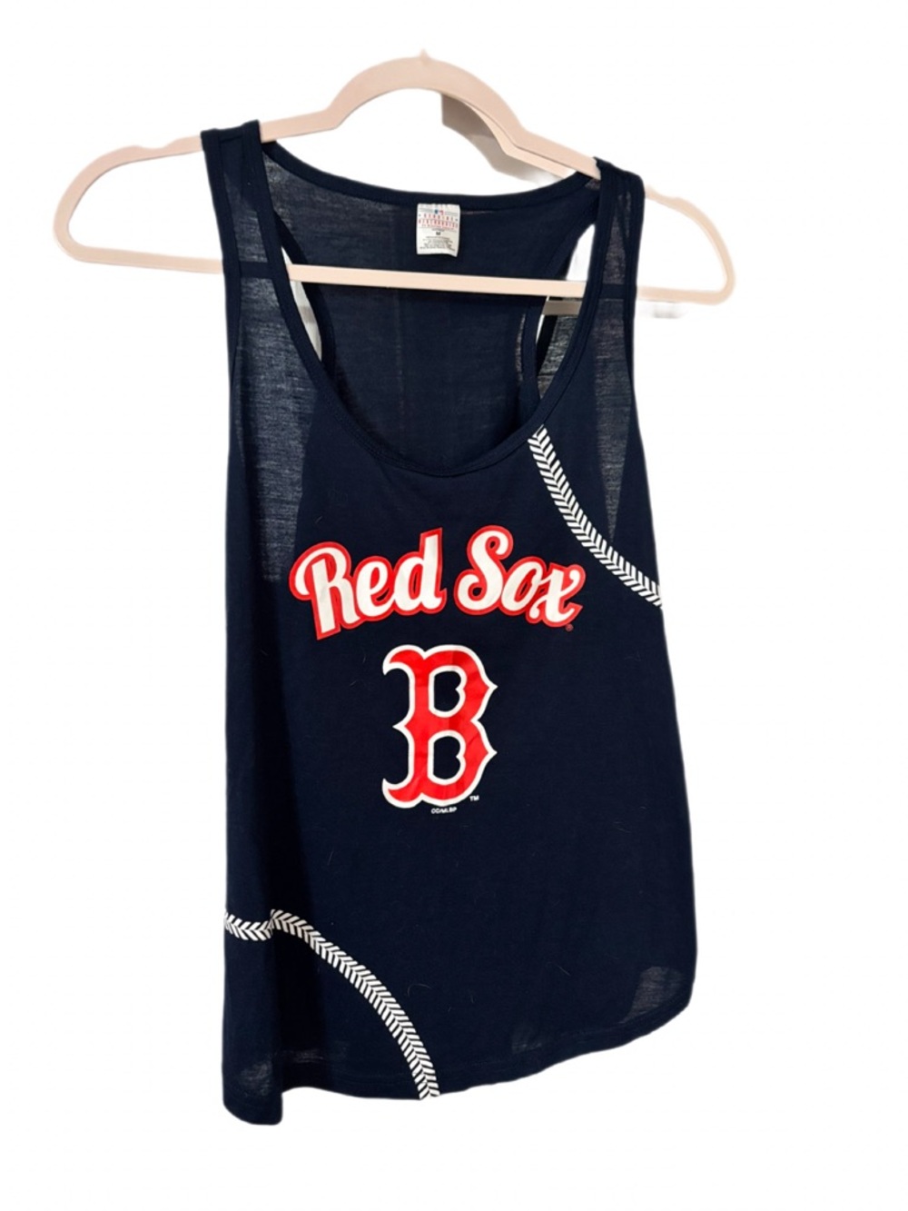 Genuine Merchandise Navy Blue MLB Top with Red Logo Accents